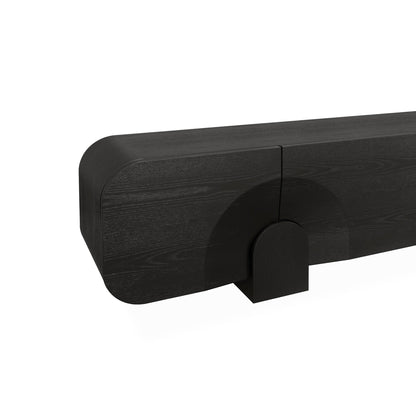 CTV10296-VA 2.2m TV Entertainment Unit - Textured Espresso Black