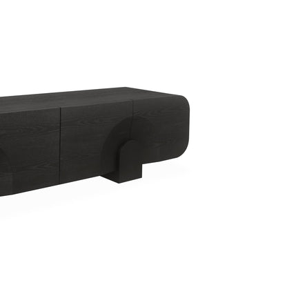 CTV10296-VA 2.2m TV Entertainment Unit - Textured Espresso Black