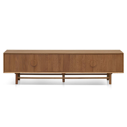 2.1m TV Entertainment Unit - Natural Wood
