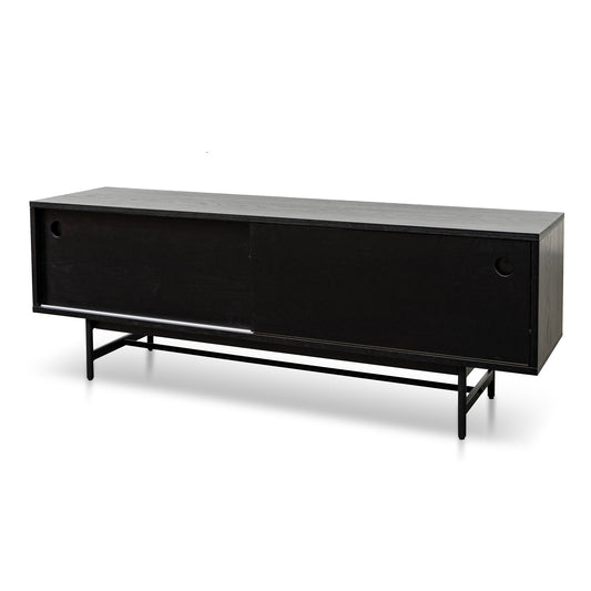 Wooden TV Entertainment Unit - Black