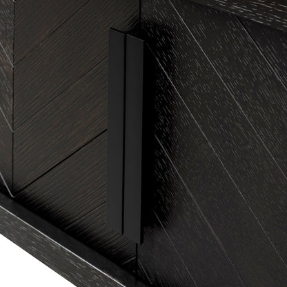 1.8m Entertainment TV Unit - Textured Espresso Black
