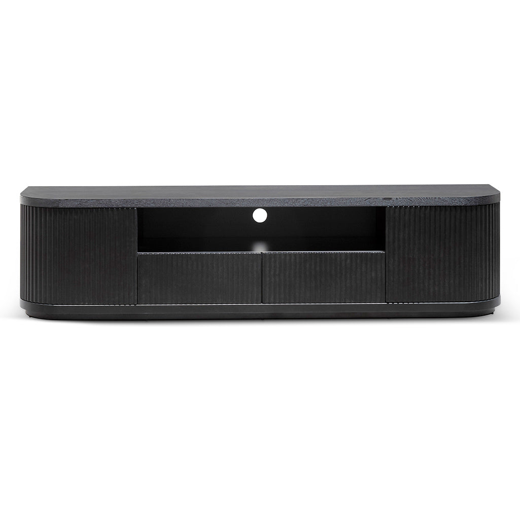 CTV6980-DW 2m Veneer Top Entertainment TV Unit - Full Black