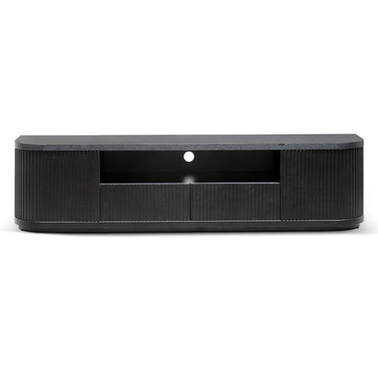 CTV6980-DW 2m Veneer Top Entertainment TV Unit - Full Black