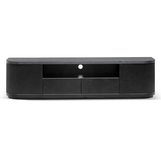 CTV6980-DW 2m Veneer Top Entertainment TV Unit - Full Black