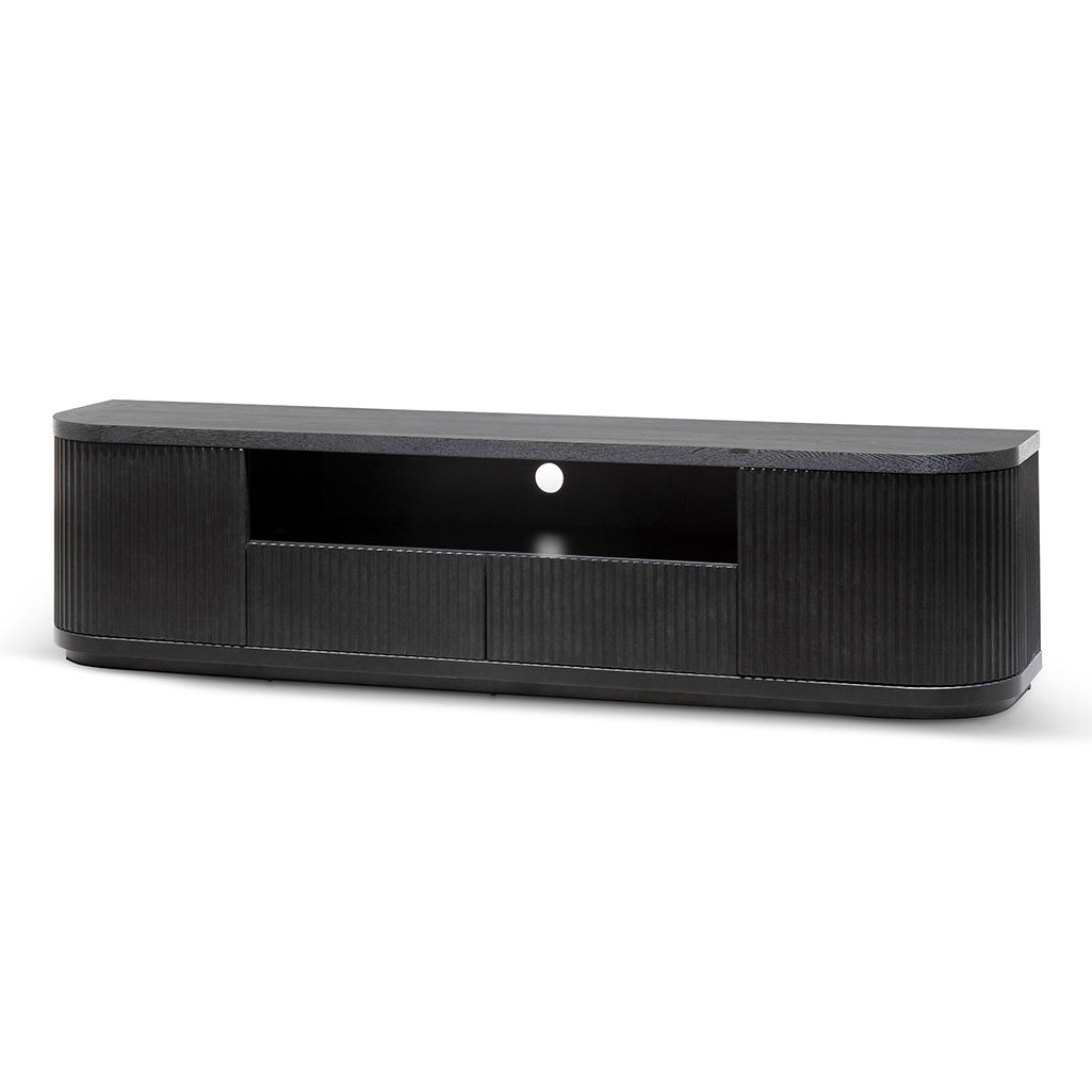 CTV6980-DW 2m Veneer Top Entertainment TV Unit - Full Black