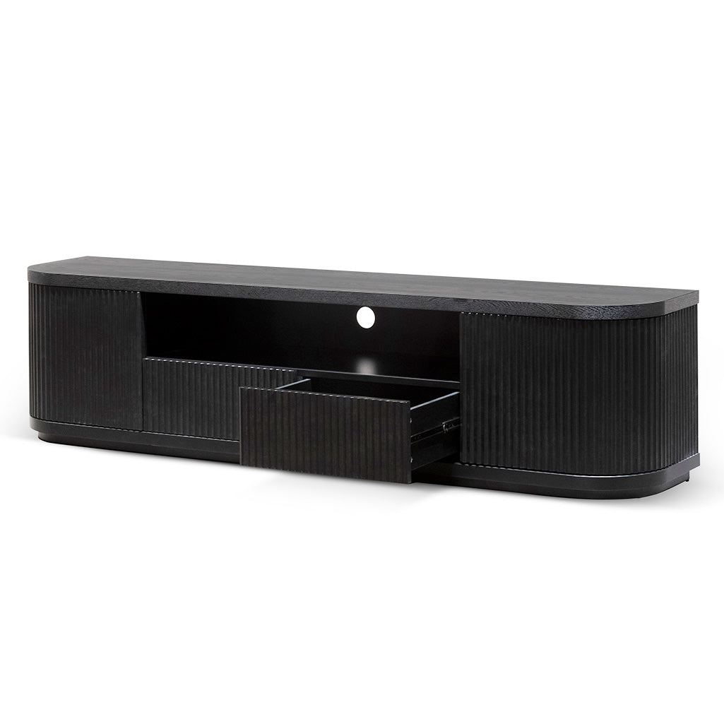 CTV6980-DW 2m Veneer Top Entertainment TV Unit - Full Black