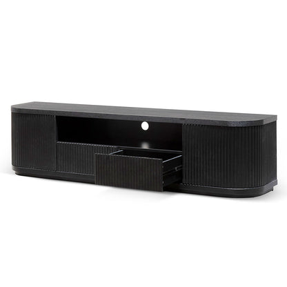 CTV6980-DW 2m Veneer Top Entertainment TV Unit - Full Black