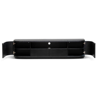 CTV6980-DW 2m Veneer Top Entertainment TV Unit - Full Black