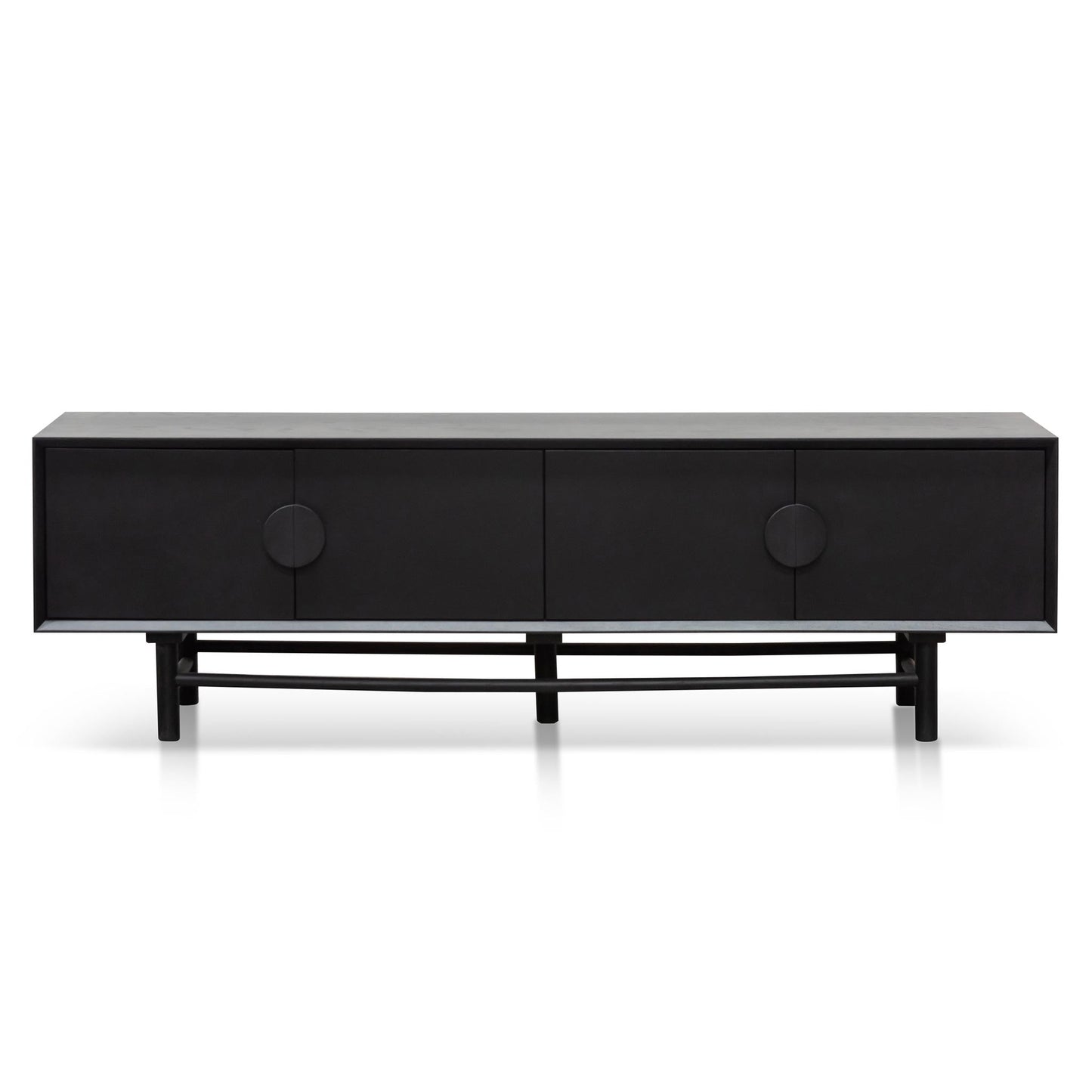CTV6619-OW 1.8m Wooden TV Entertainment Unit - Black