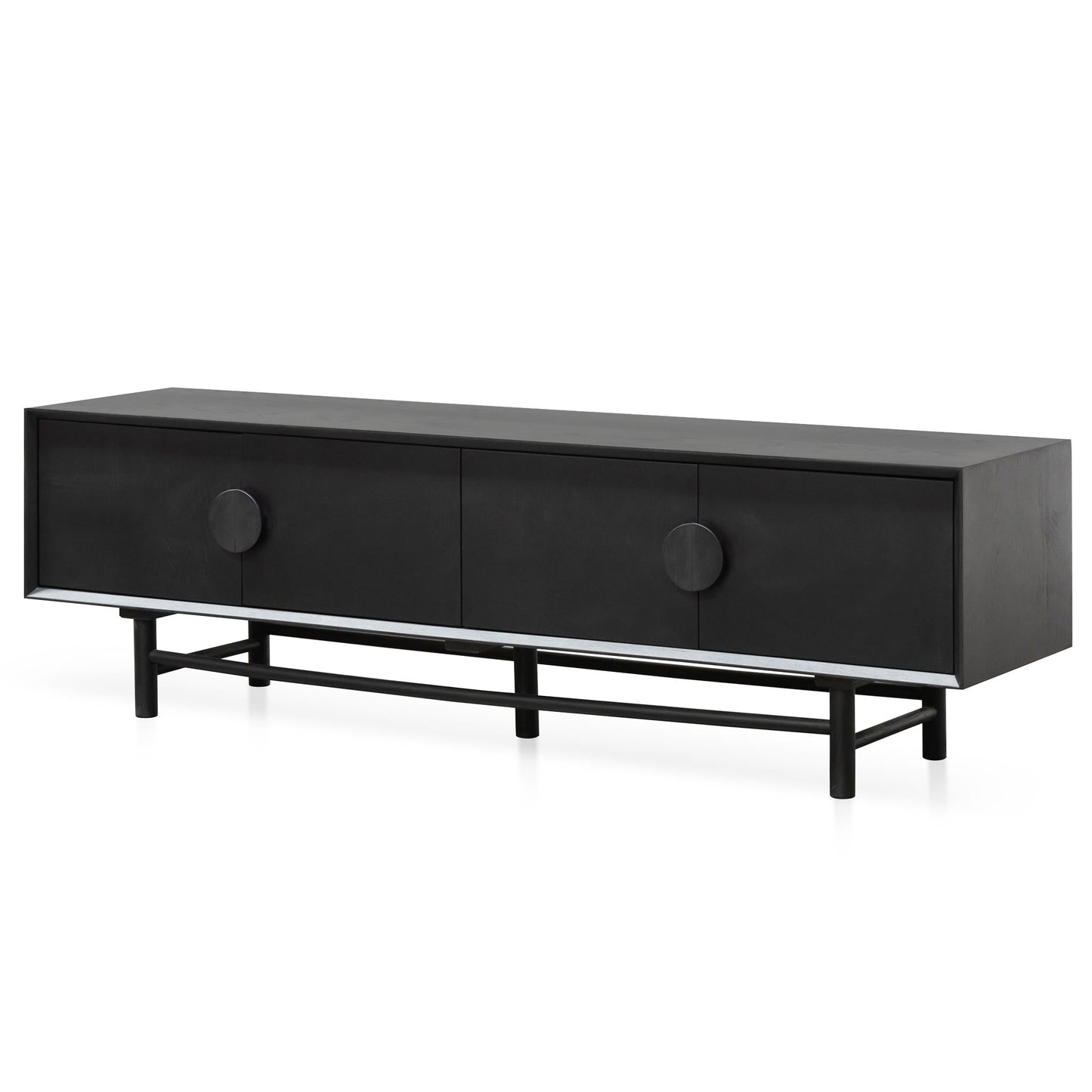 CTV6619-OW 1.8m Wooden TV Entertainment Unit - Black