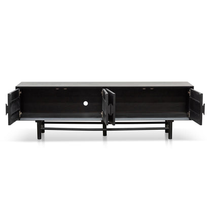 CTV6619-OW 1.8m Wooden TV Entertainment Unit - Black