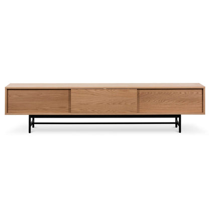 2.1m Wooden aEntertainment TV Unit - Natural