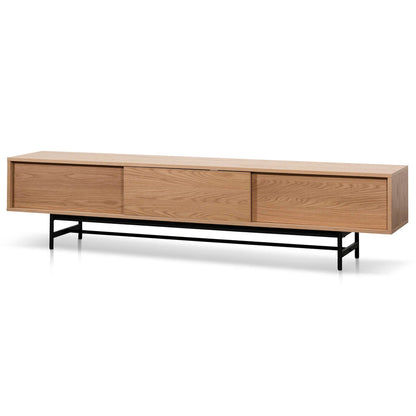 2.1m Wooden aEntertainment TV Unit - Natural