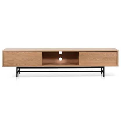 2.1m Wooden aEntertainment TV Unit - Natural