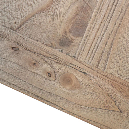 2m TV Entertainment Unit - Natural with Rattan Doors