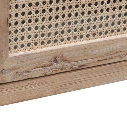 CTV6700 2m TV Entertainment Unit - Natural with Rattan Doors