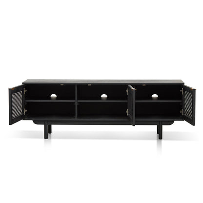 1.7m ELM TV Entertainment Unit - Full Black