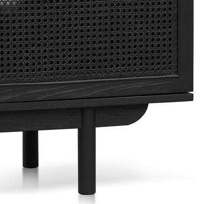 1.7m ELM TV Entertainment Unit - Full Black