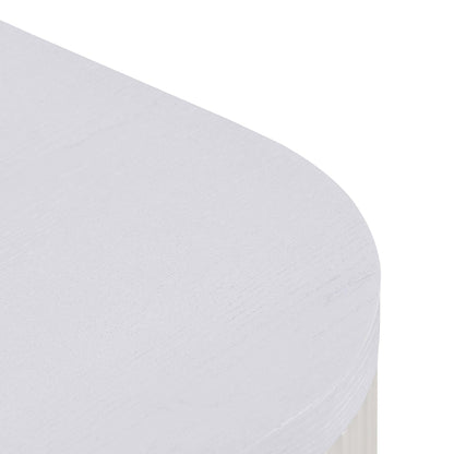 2m Veneer Top Entertainment TV Unit - Two Tone White