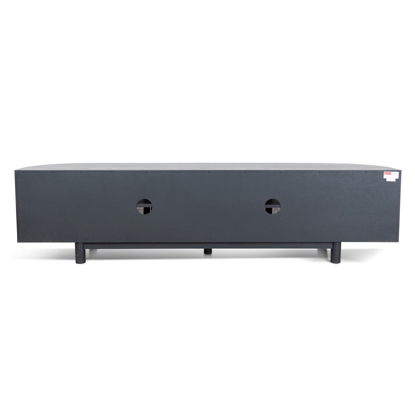 CTV8290-NI 2.2m Rattan Doors TV Entertainment unit - Full Black