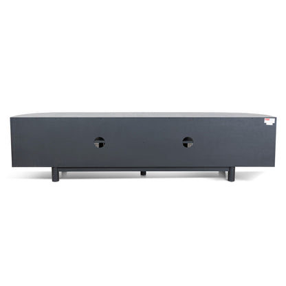 CTV8290-NI 2.2m Rattan Doors TV Entertainment unit - Full Black