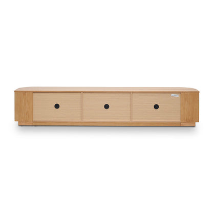 2.4m TV Entertainment Unit - Natural Oak