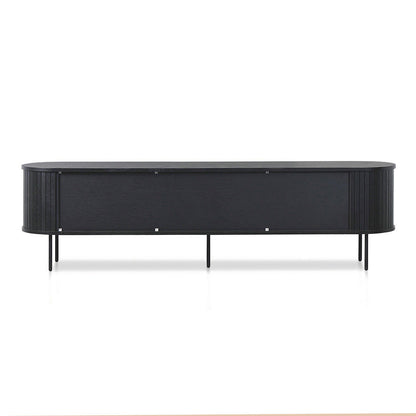 2m TV Entertainment Unit - Full Black