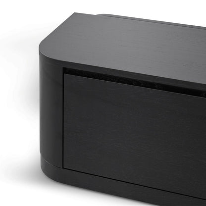 Expandable TV Entertainment Unit - Full Black Oak