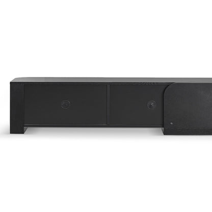 Expandable TV Entertainment Unit - Full Black Oak