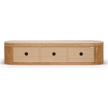 Extendable TV Entertainment Unit - Natural Oak