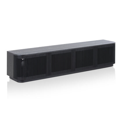 2m TV Unit - Full Black