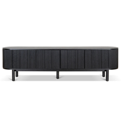 2m TV Entertainment Unit - Full Black