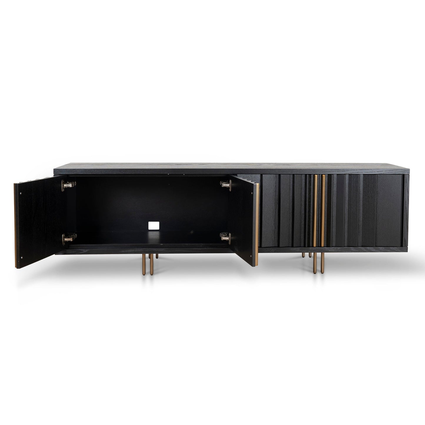 CTV8700-VA 2m TV Entertainment Unit - Textured Espresso Black