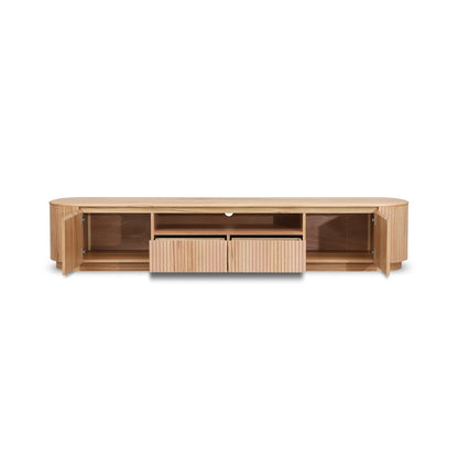 2.4m TV Entertainment Unit – Natural Ash