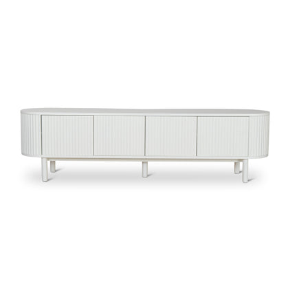 2m TV Entertainment Unit - White Oak