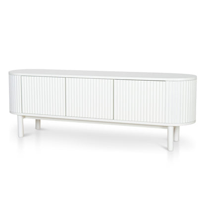 1.6m TV Entertainment Unit - Full White