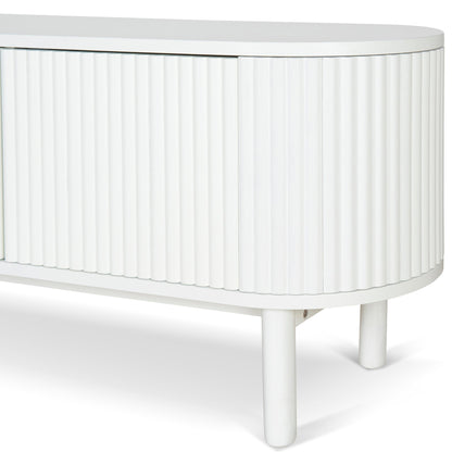 1.6m TV Entertainment Unit - Full White