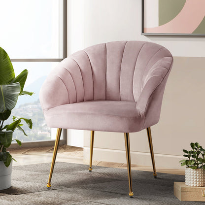 Armchair Lounge Chair Armchairs Accent Chairs Velvet Sofa Pink Couch