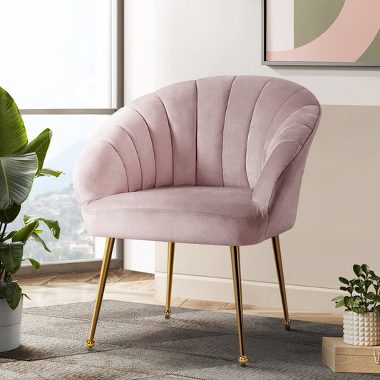 Armchair Lounge Chair Armchairs Accent Chairs Velvet Sofa Pink Couch