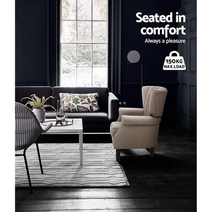 Artiss Armchair - Beige