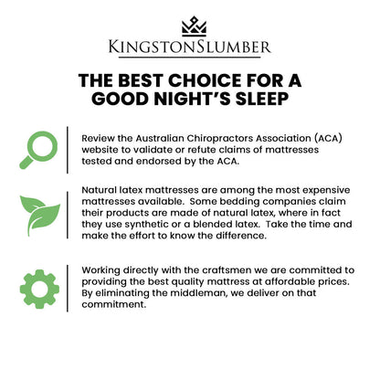 KINGSTON SLUMBER 31cm King Single Mattress Medium Firm Euro Top