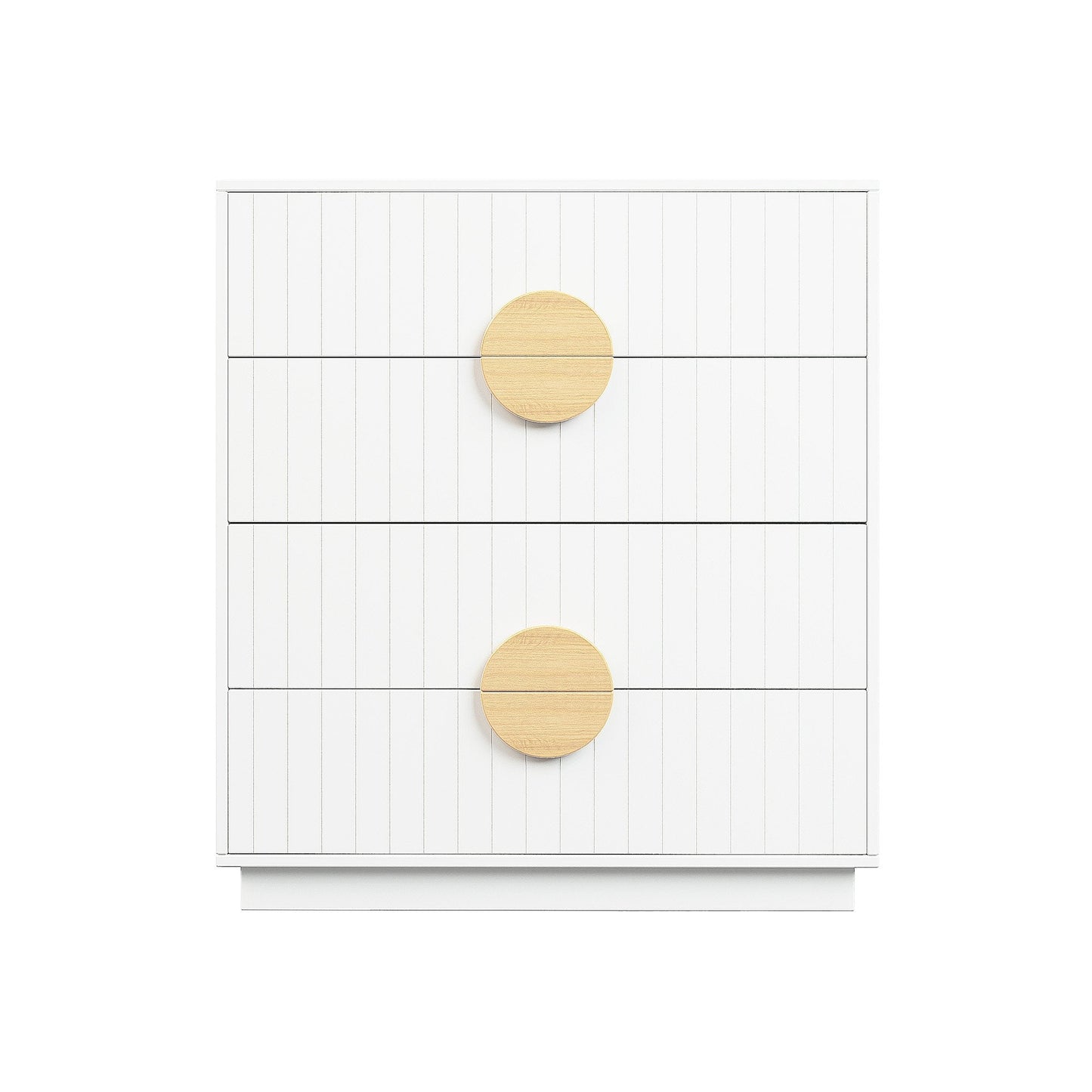 Sarantino Gail Chest Of Drawers Tallboy Dresser In White