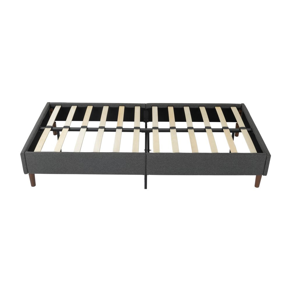 Bed Frame Mattress Foundation (Dark Grey) â€“ Double