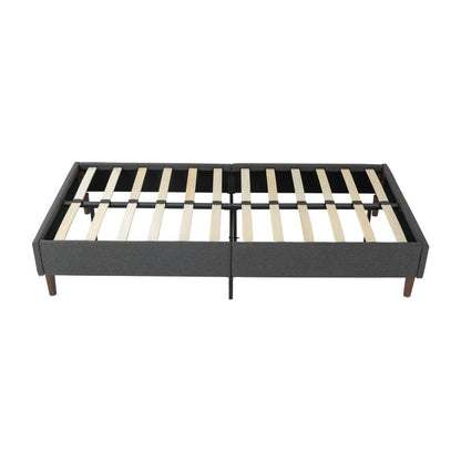 Bed Frame Mattress Foundation (Dark Grey) â€“ Double