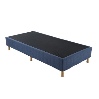 Metal Bed Frame Mattress Foundation Blue â€“ Queen