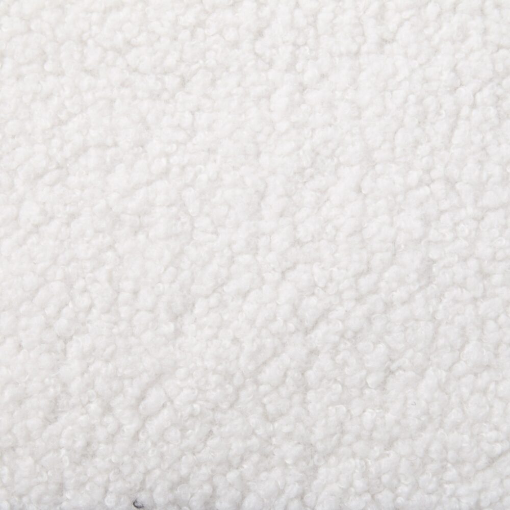 Boucle - teddy Sherpa Fabric Bliss Armrest Dining Chair Ensemble