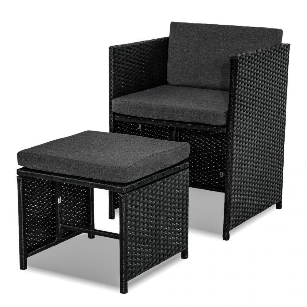 Horrocks 8 Seater Outdoor Dining Set â€“ Black