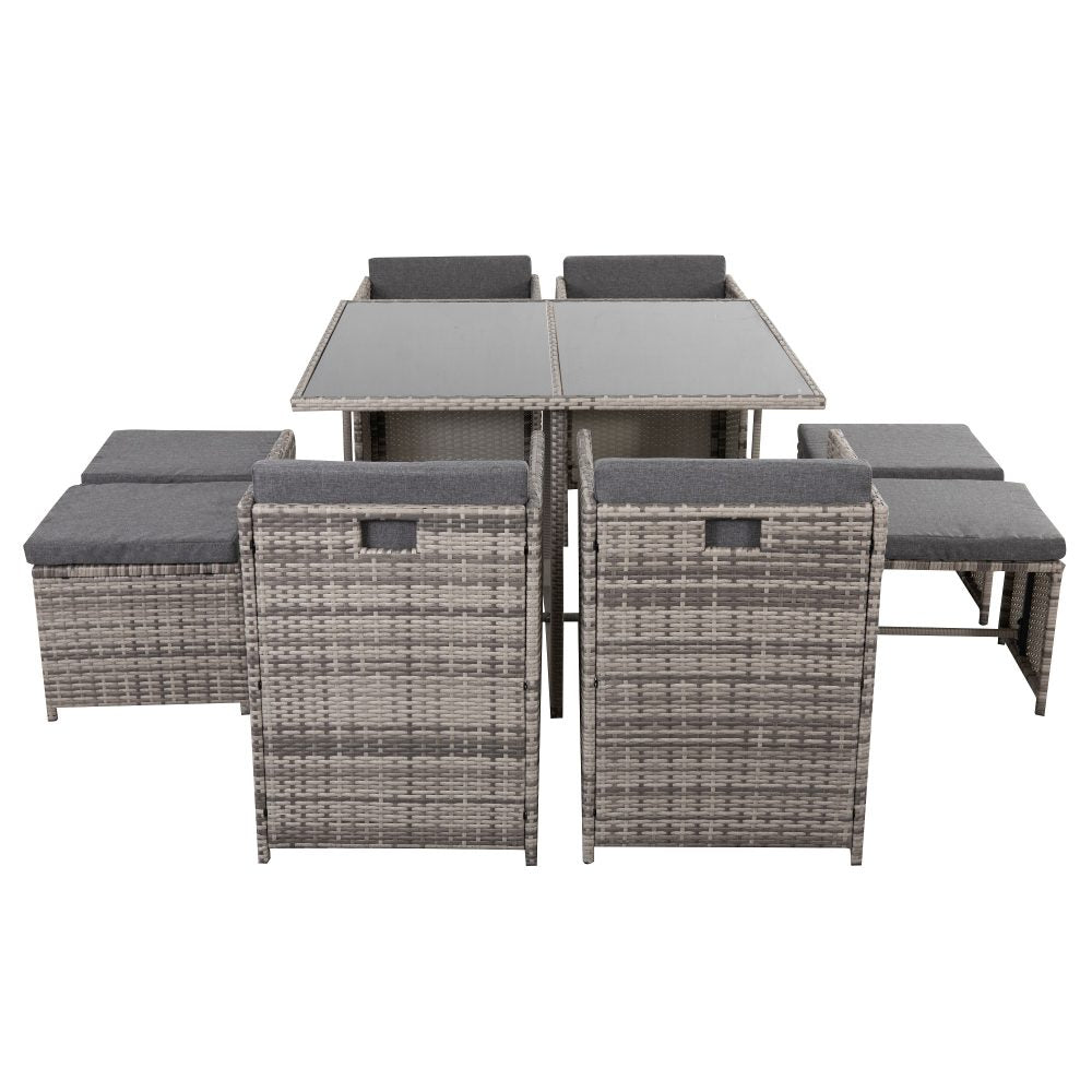 Horrocks 8 Seater Outdoor Dining Set - Grey