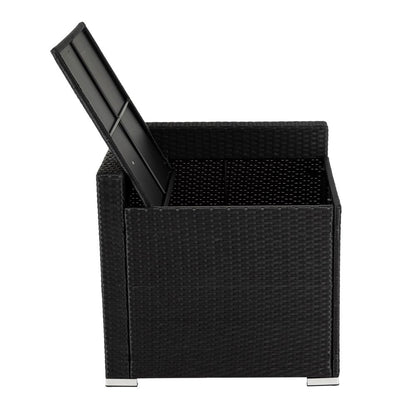 8PCS Outdoor Furniture Modular Lounge Sofa Lizard â€“ Black