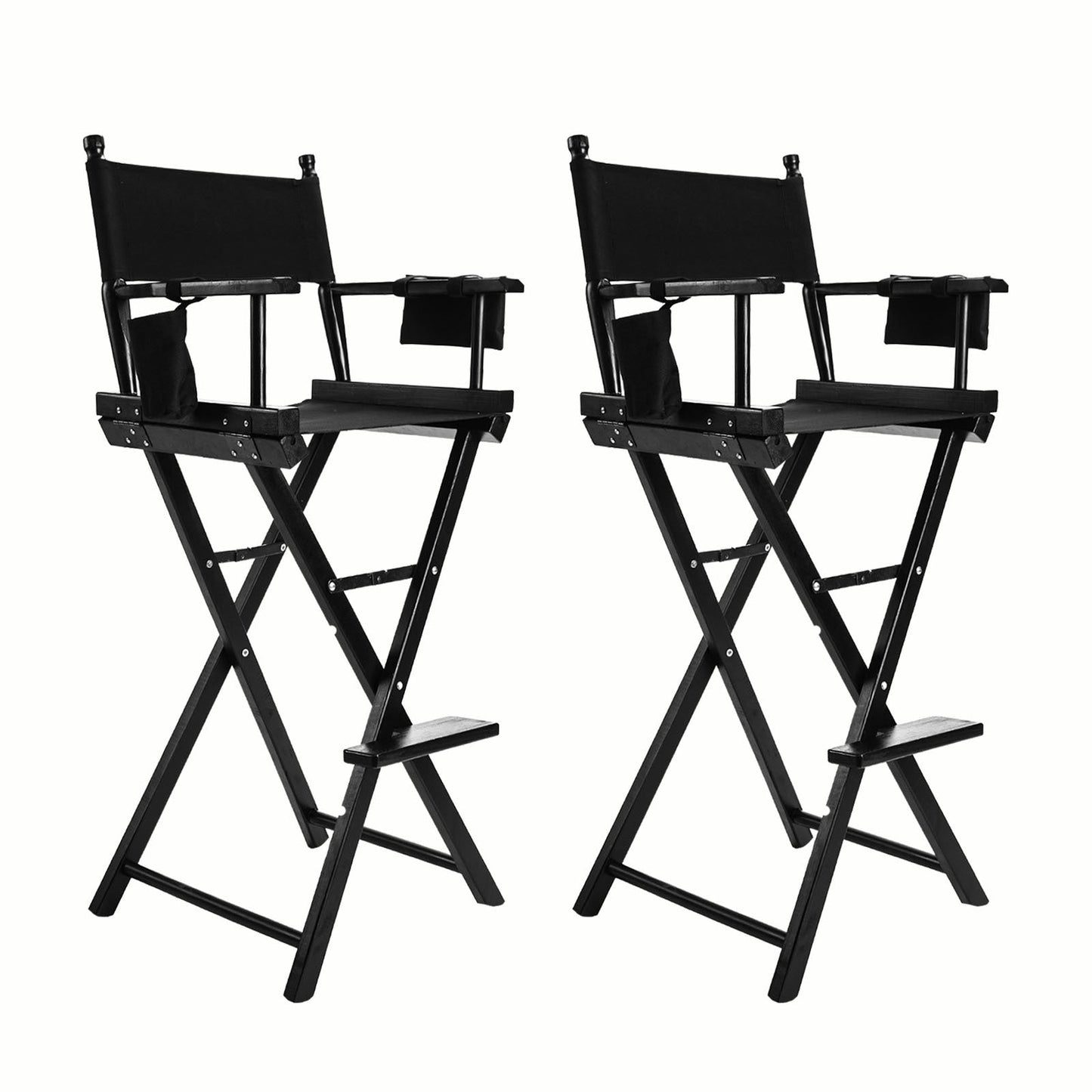 2X Director Movie Folding Tall Chair 76cm DARK HUMOR